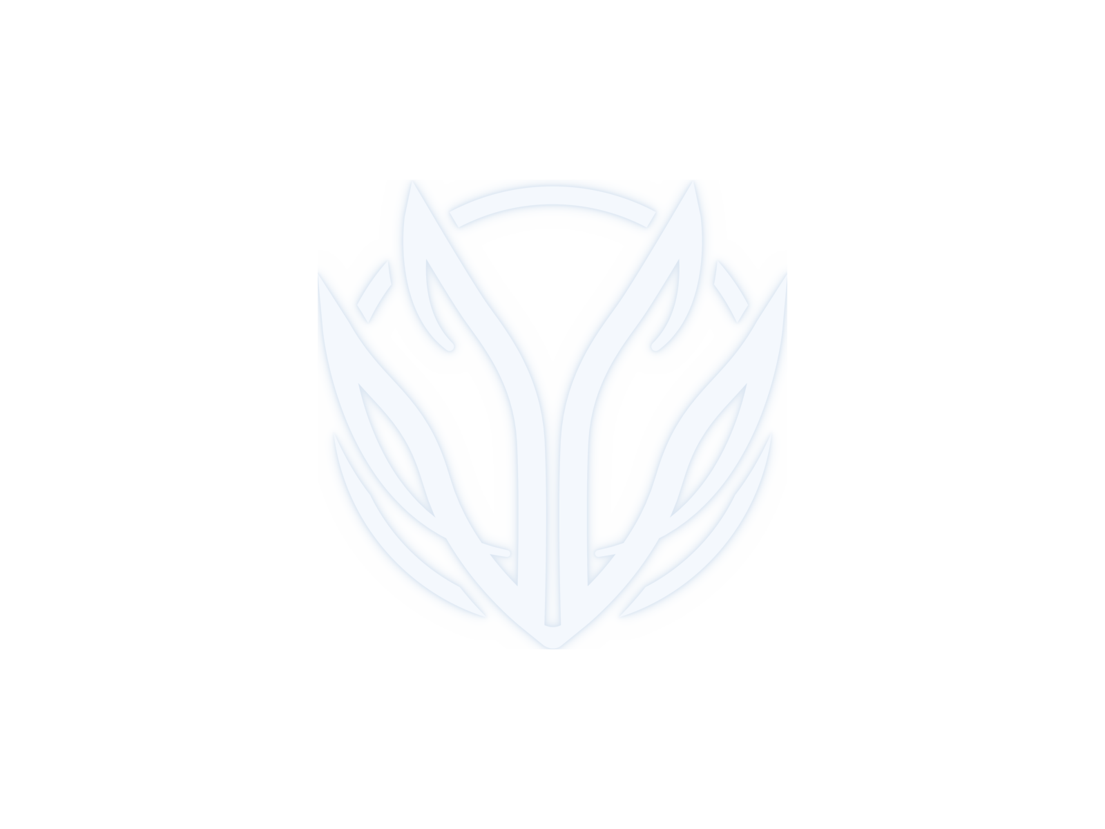 點亮的幻翔翼徽 LOGO(銀色霓虹發光)